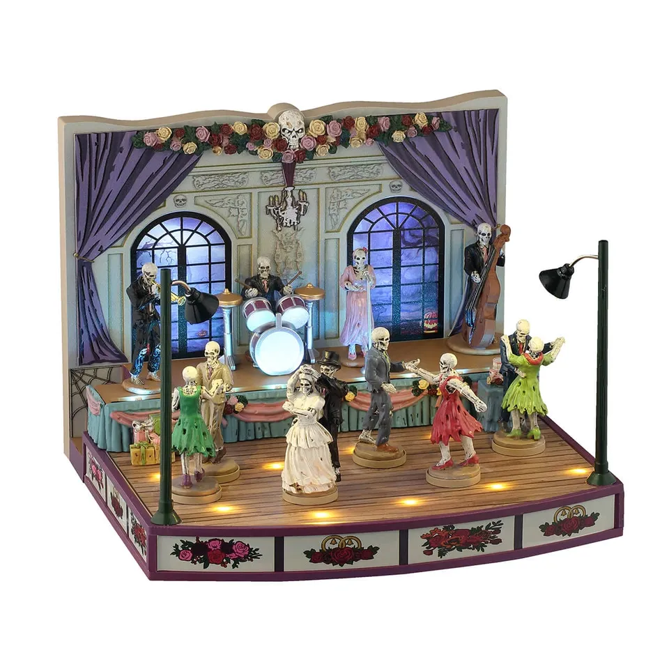 lemax-wedding-party-figurines-spooky-town-mariage-squelettes image 1