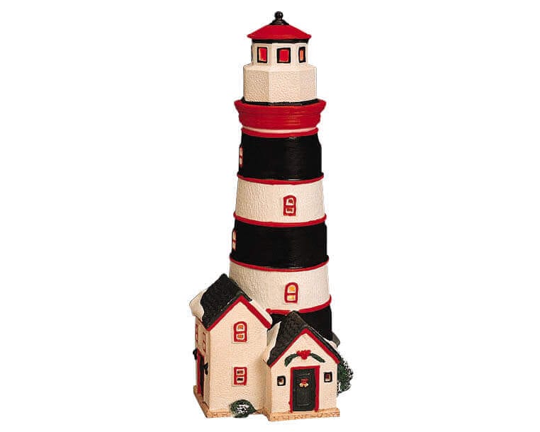 lemax-bay-harbor-lighthouse-phare-miniature-lumineux-de-village image 2