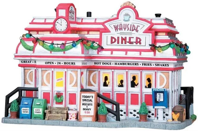 lemax-wayside-diner-b-timent-miniature-lumineux image 1
