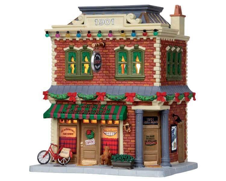 lemax-1901-medical-building-b-timent-miniature-lumineux-village-de-no-l image 1