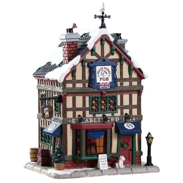 lemax-old-british-pub-maison-miniature-lumineuse-pub-anglais image 1