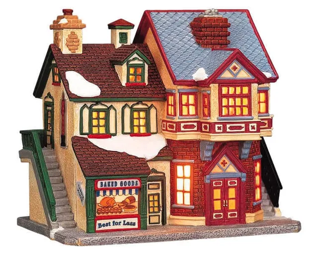 lemax-butcher-baker-candle-maker-boutique-village-lumineuse image 1