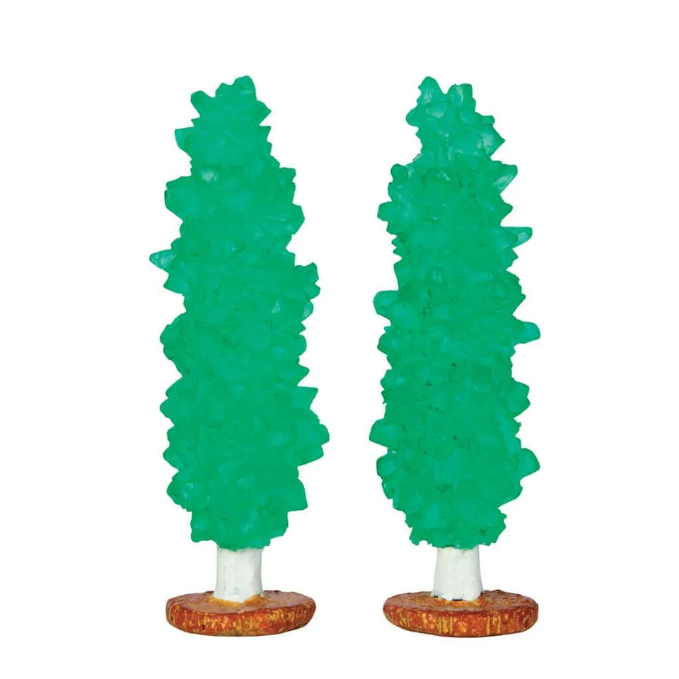 lemax-rock-candy-tree-set-de-2-sapins-miniatures-stables-sugar-n-spice image 1