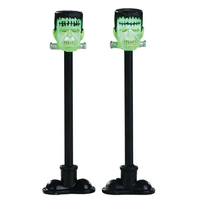 lemax-frankenstein-lamp-post-lampadaire-miniature-spooky-town image 1