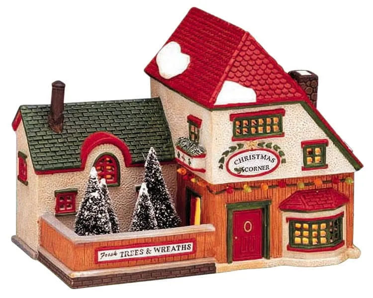 lemax-christmas-corner-d-cor-d-angle-lumineux-pour-village-de-no-l image 1