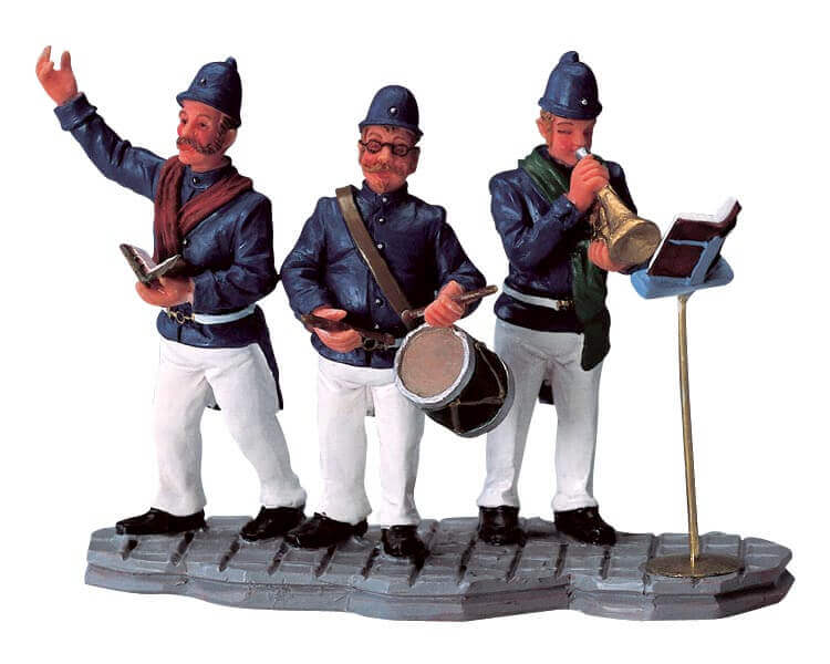lemax-band-of-police-groupe-figurines-fanfare-village-no-l image 1