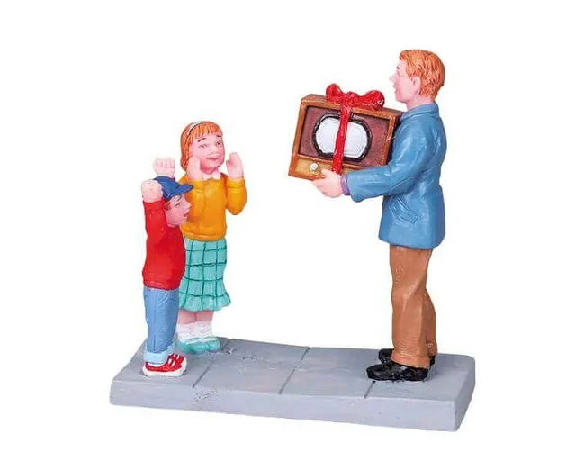 lemax-our-first-tv-set-accessoire-figurine-miniature-r-tro image 1
