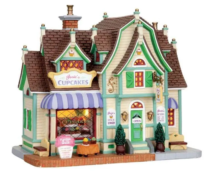 lemax-josie-s-cupcakes-boutique-gourmande-miniature-lumineuse image 1
