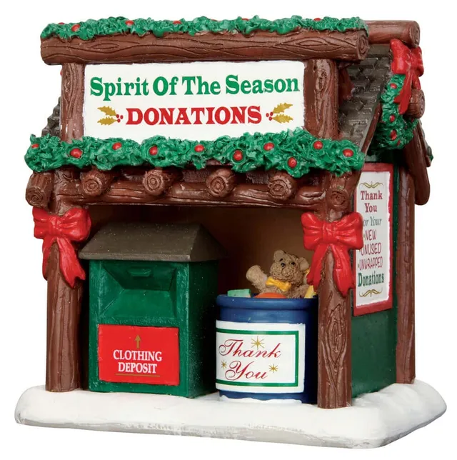 lemax-donation-kiosk-kiosque-dons-miniature-lumineux image 1