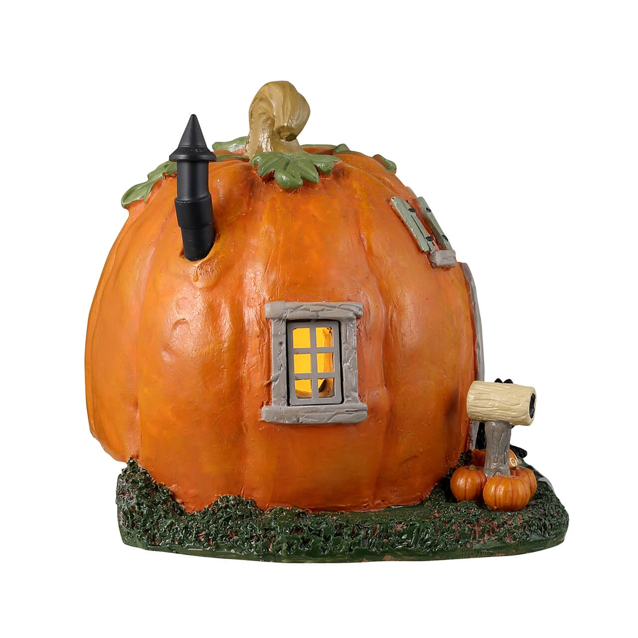 lemax-pumpkin-cottage-spooky-town-maison-citrouille-lumineuse image 2