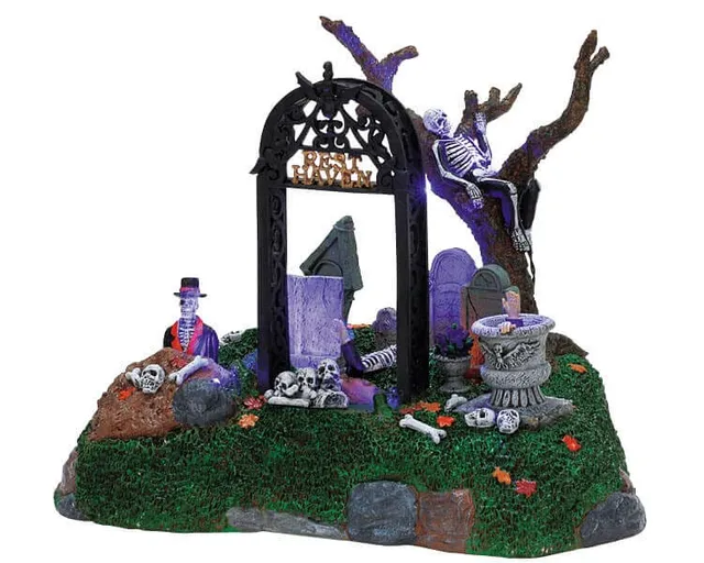 lemax-restless-tombstones-accessoire-pierres-tombales-spooky-town image 1