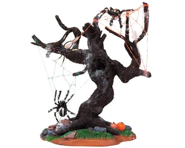 lemax-spooky-town-spooky-tree-spiders-accessoire-anim image 1