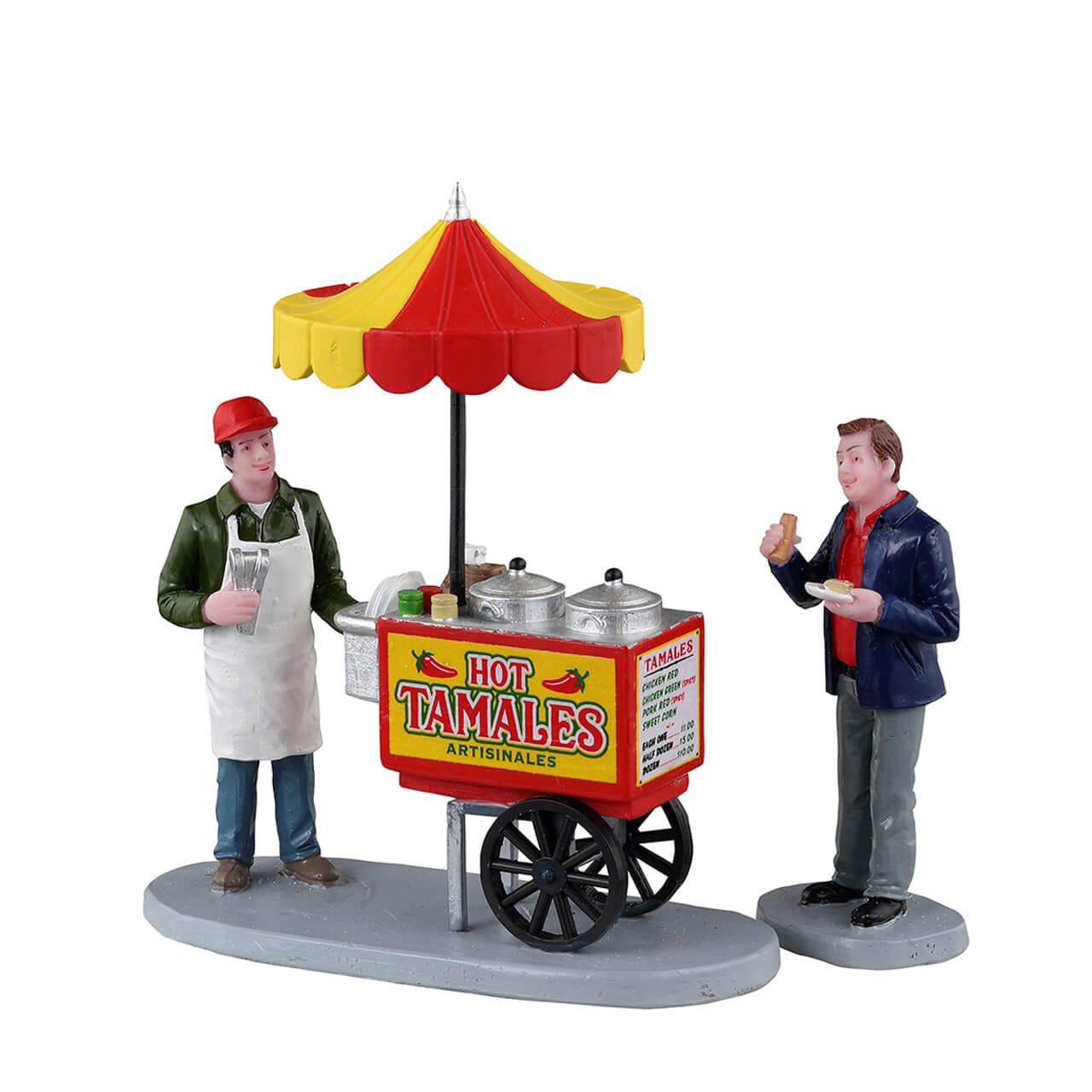 lemax-tamale-cart-chariot-marchand-miniature-general-products image 1