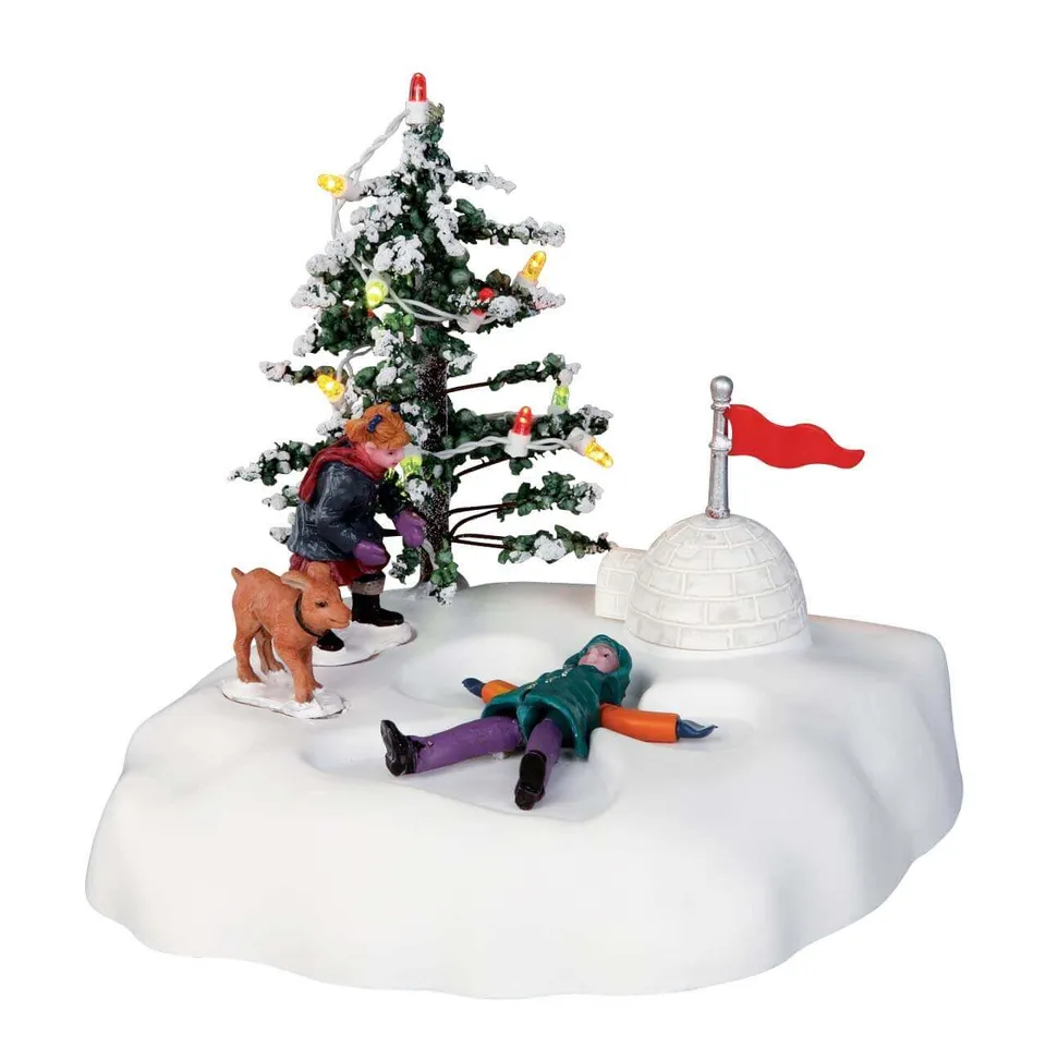 lemax-angel-s-wings-figurine-ange-des-neiges-anim-e image 1