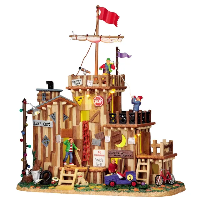 lemax-david-s-fort-harvest-crossing-fort-village-miniature image 1