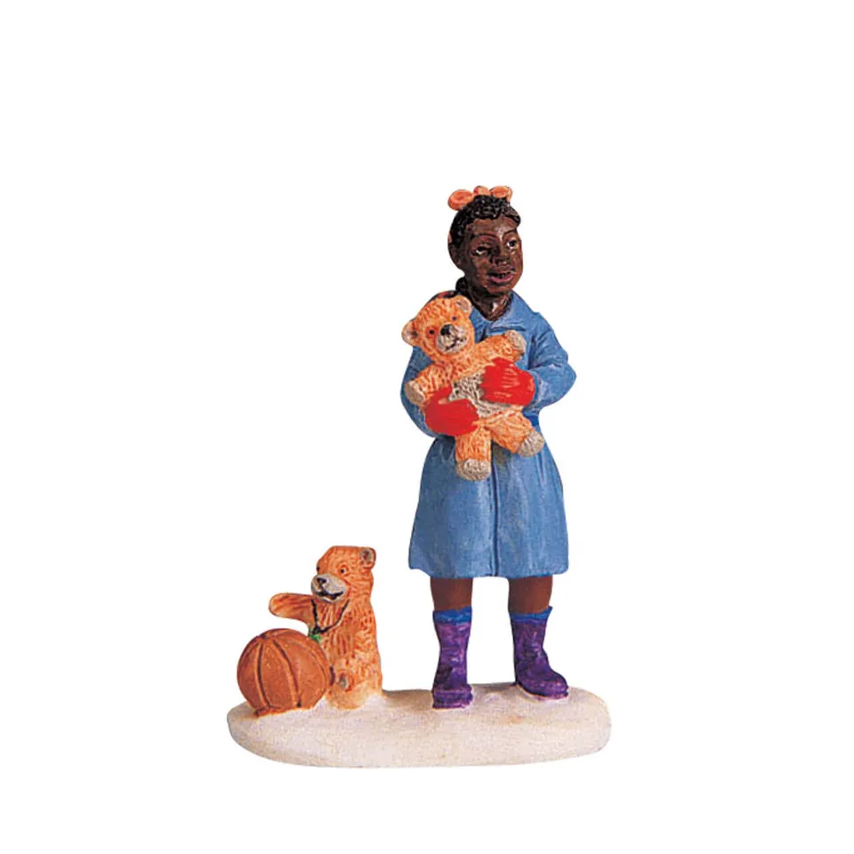 lemax-tina-s-new-teddy-figurine-enfant-et-nounours image 1