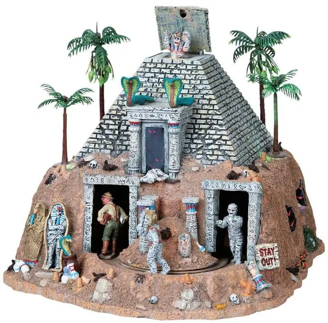 lemax-haunted-pyramid-pyramide-hant-e-anim-e-spooky-town image 1