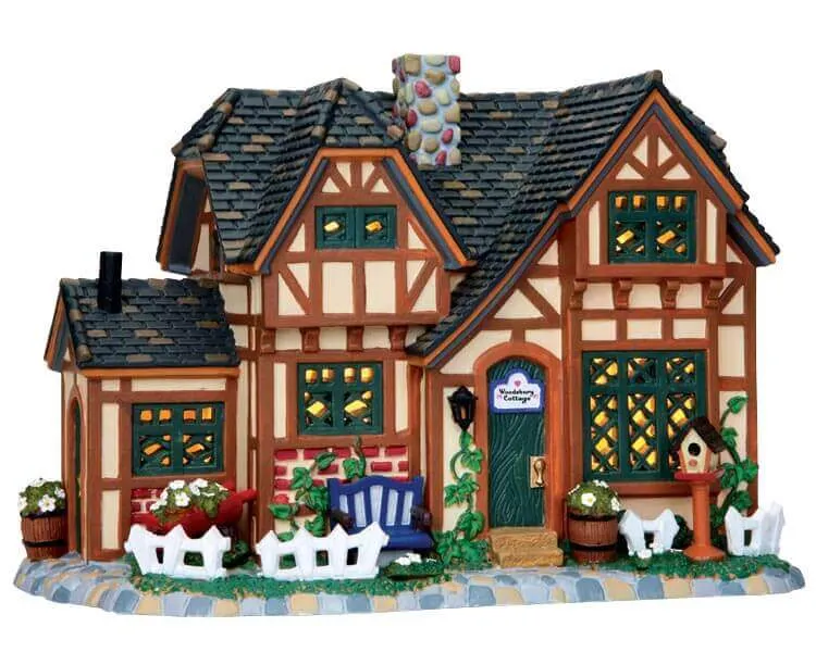 lemax-woodsbury-cottage-maison-miniature-lumineuse image 1