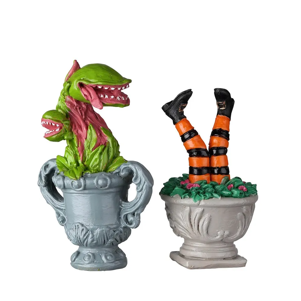 lemax-spooky-planter-urns-accessoire-jardini-res-halloween-spooky-town image 1