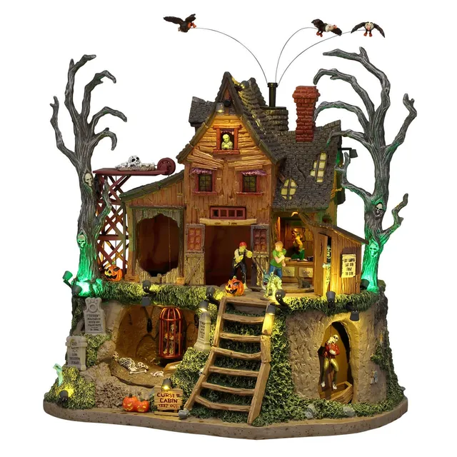 lemax-the-cursed-cabin-cabane-hant-e-lumineuse image 1