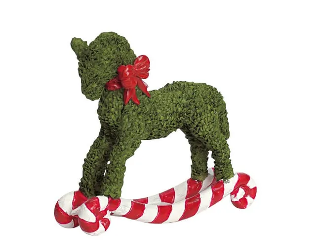 lemax-rocking-horse-topiary-cheval-bascule-buis-de-no-l-miniature image 1