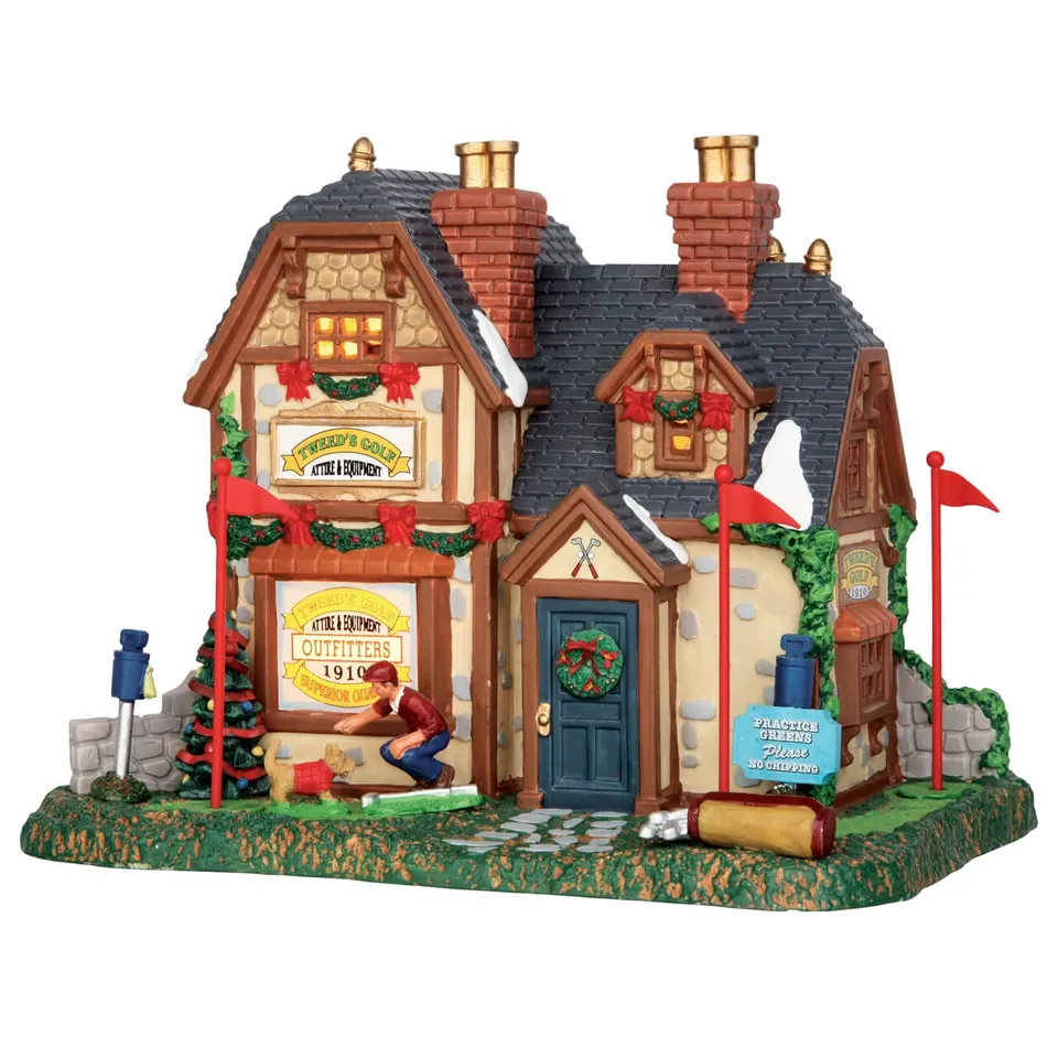 lemax-tweed-s-golf-outfitters-boutique-miniature-lumineuse-de-village image 1