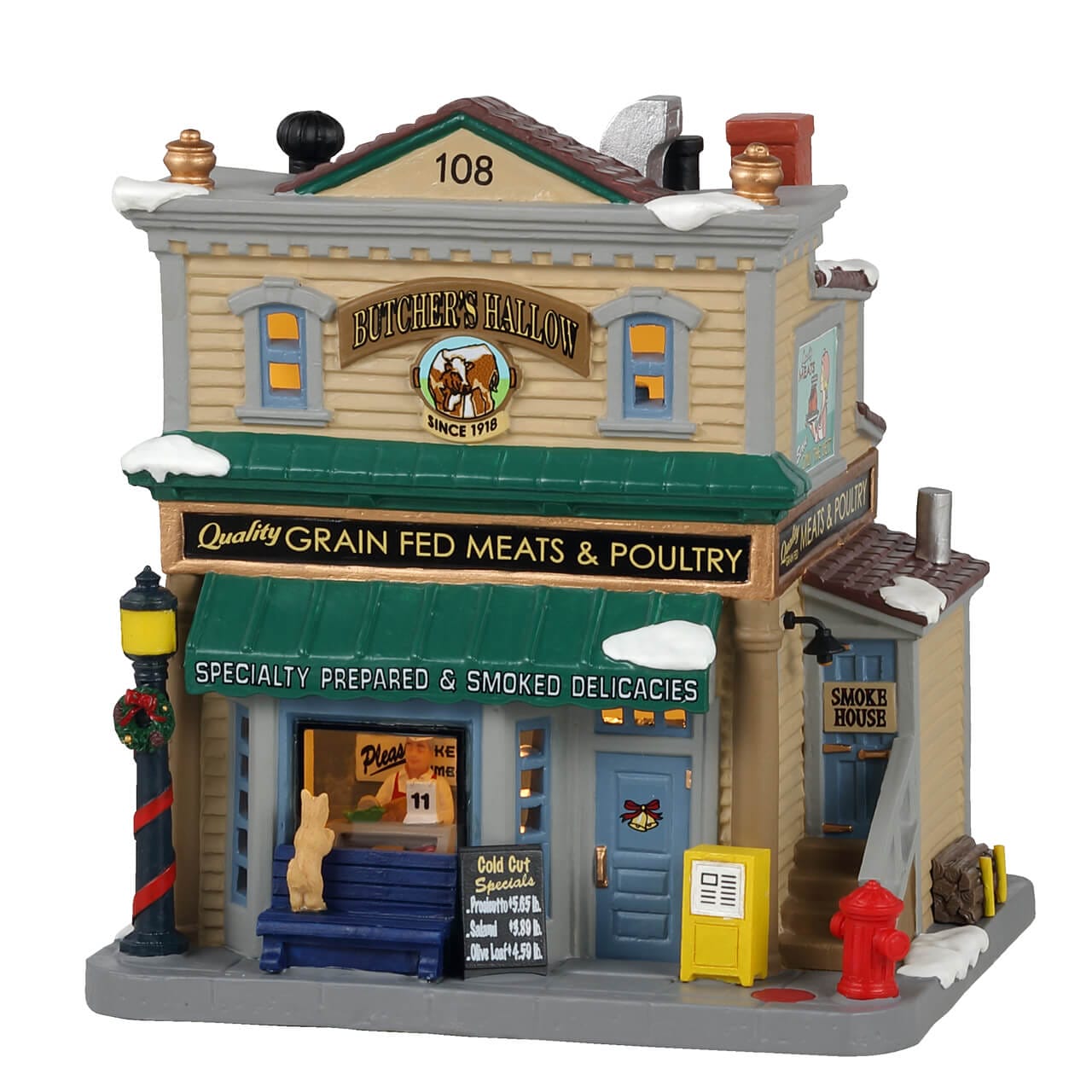 lemax-butcher-s-hollow-caddington-village-miniature-lumineux image 1