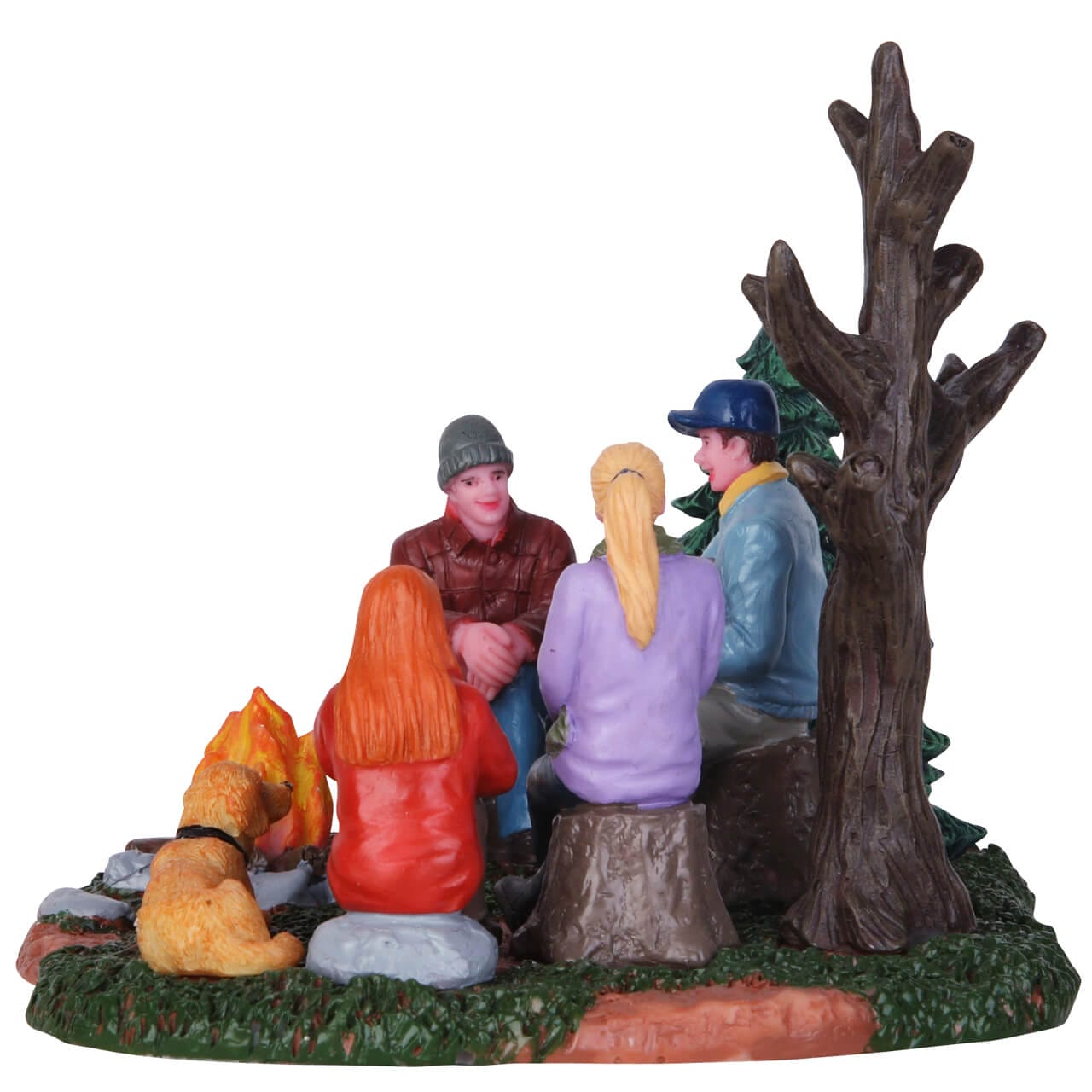 lemax-campfire-music-sc-ne-miniature-feu-de-camp-musiciens image 2