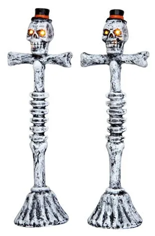 lemax-scary-lamp-post-lampadaire-lumineux-spooky-town image 1