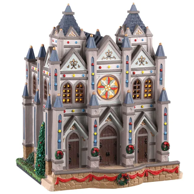 lemax-christmas-at-the-cathedral-cath-drale-miniature-lumineuse-village-de-no-l image 1