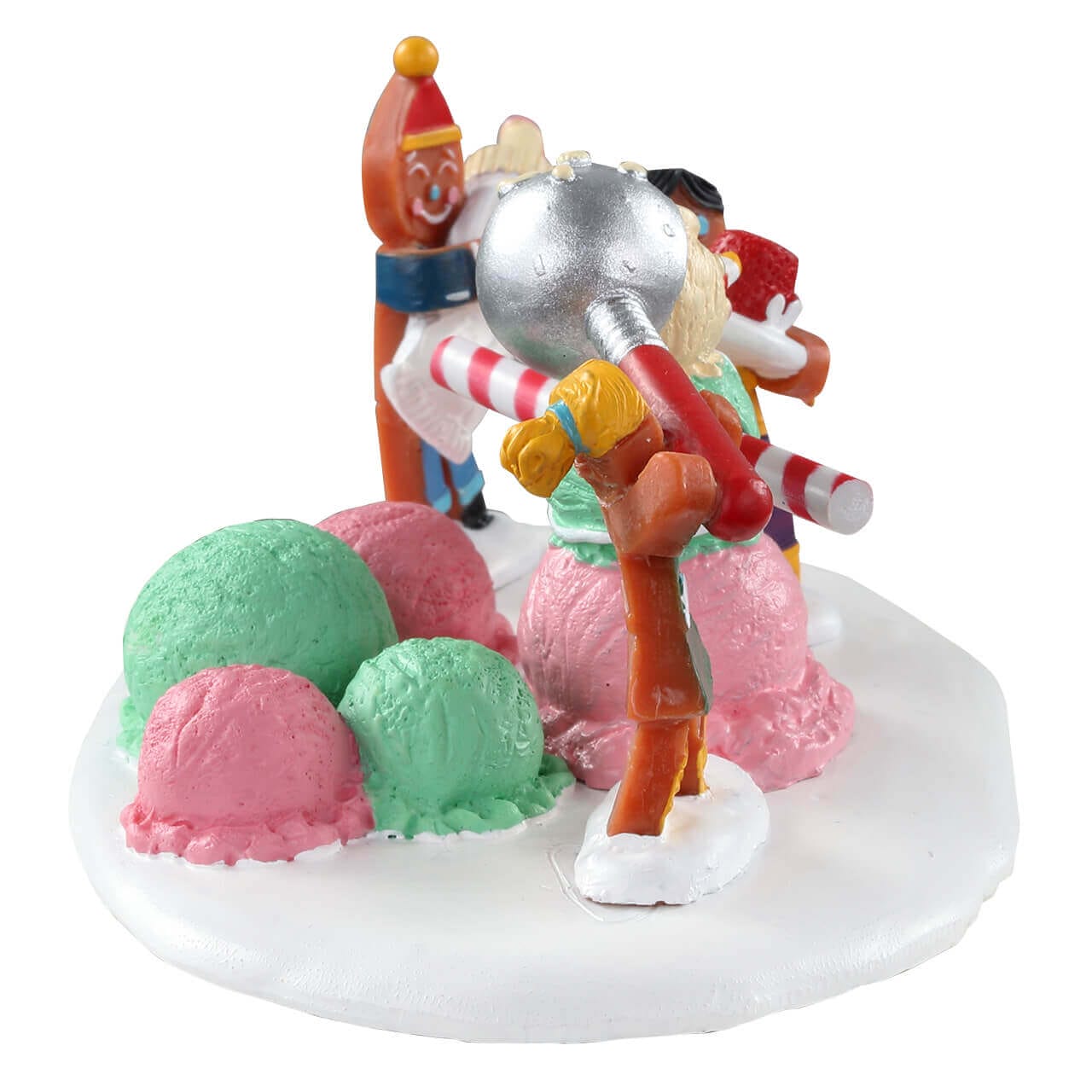 lemax-triple-scoop-snowman-figurine-bonhomme-de-neige-village-de-no-l image 2