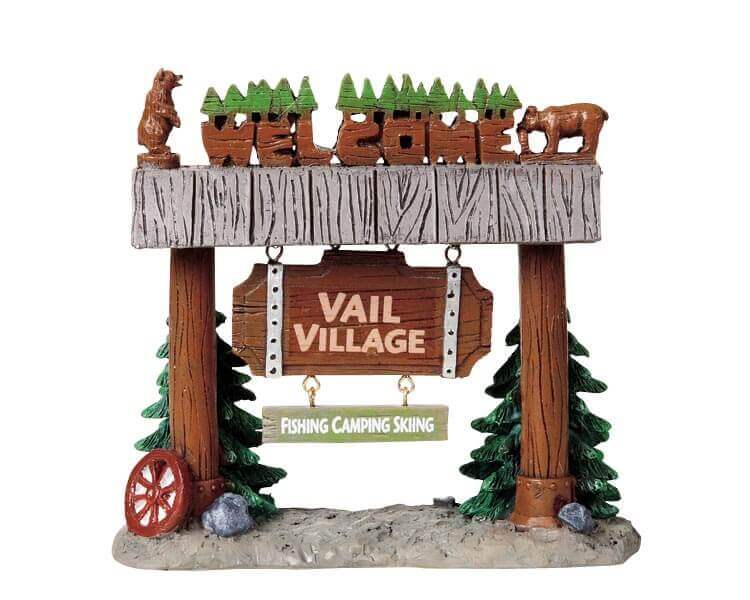 lemax-vail-village-welcome-panneau-de-bienvenue-village-miniature image 2