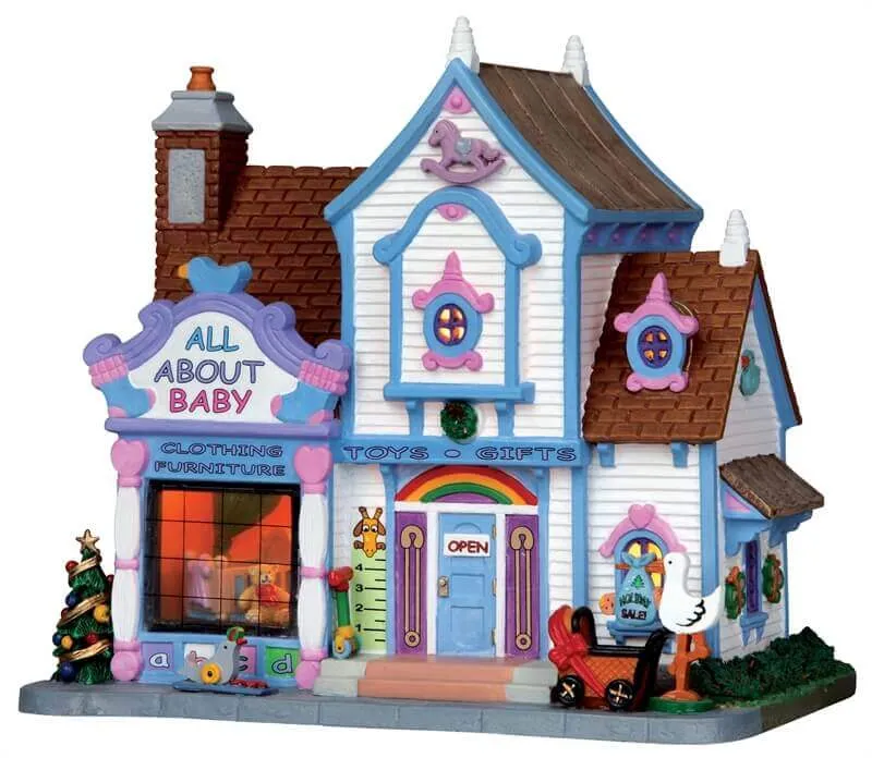 lemax-all-about-baby-boutique-b-b-miniature-village-de-no-l image 1