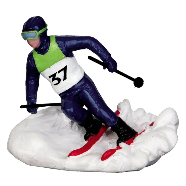 lemax-slalom-racer-figurine-ski-vail-village image 1