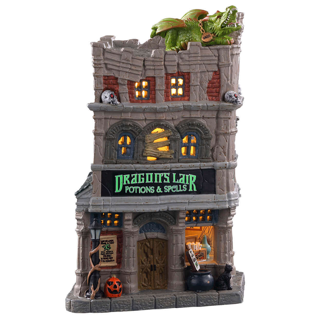 lemax-dragon-s-lair-potions-spells-b-timent-sorcier-dragon-lumineux image 2