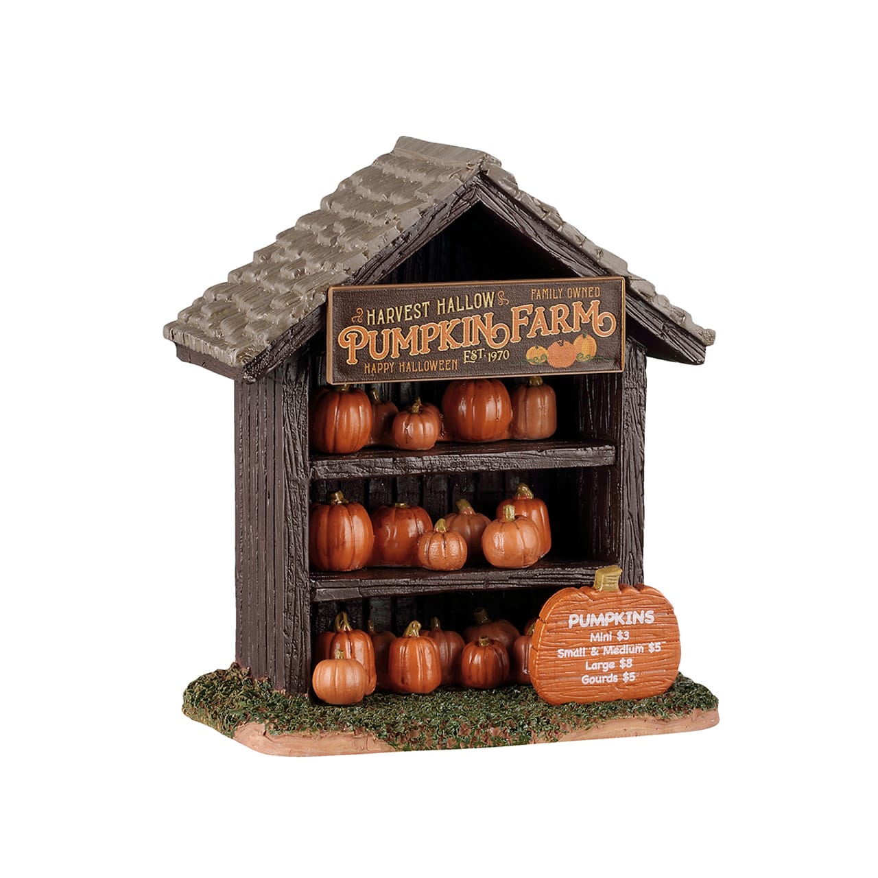 lemax-pumpkin-shop-stand-citrouilles-lumineux-harvest image 1