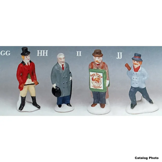 lemax-sandwich-man-figurine-publicitaire-village-miniature image 1