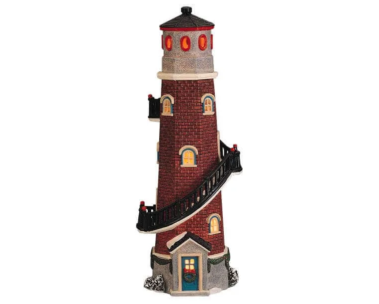 lemax-new-point-lighthouse-phare-miniature-lumineux-village-de-no-l image 1