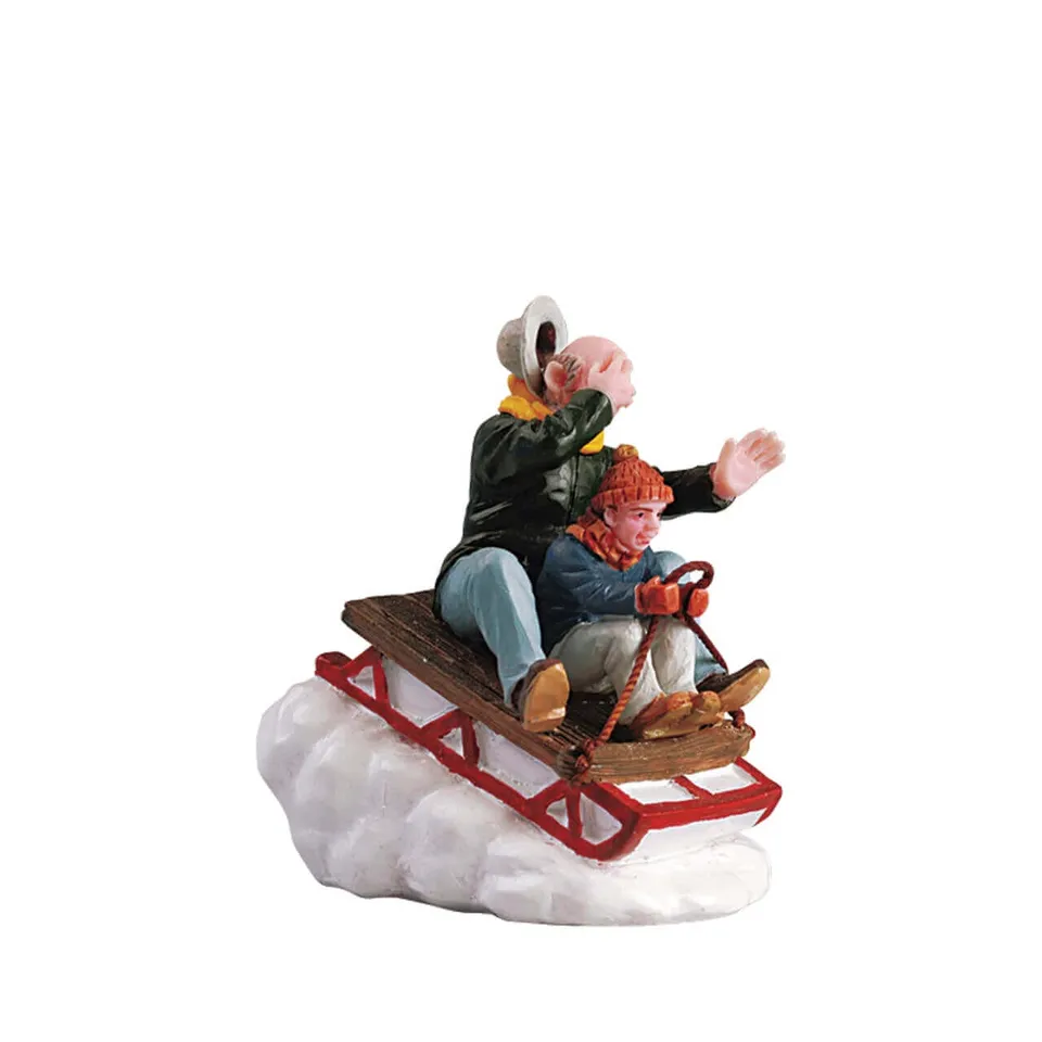lemax-sledding-with-gramps-figurine-luge-village-de-no-l image 1