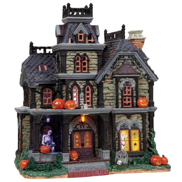 lemax-dreadful-manor-manoir-hant-lumineux-spooky-town image 1