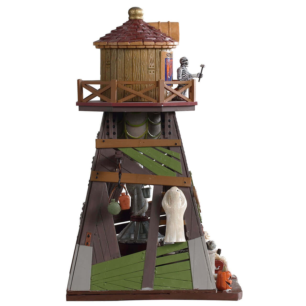 lemax-spooky-springs-water-tower-tour-hant-e-lumineuse-spooky-town image 2