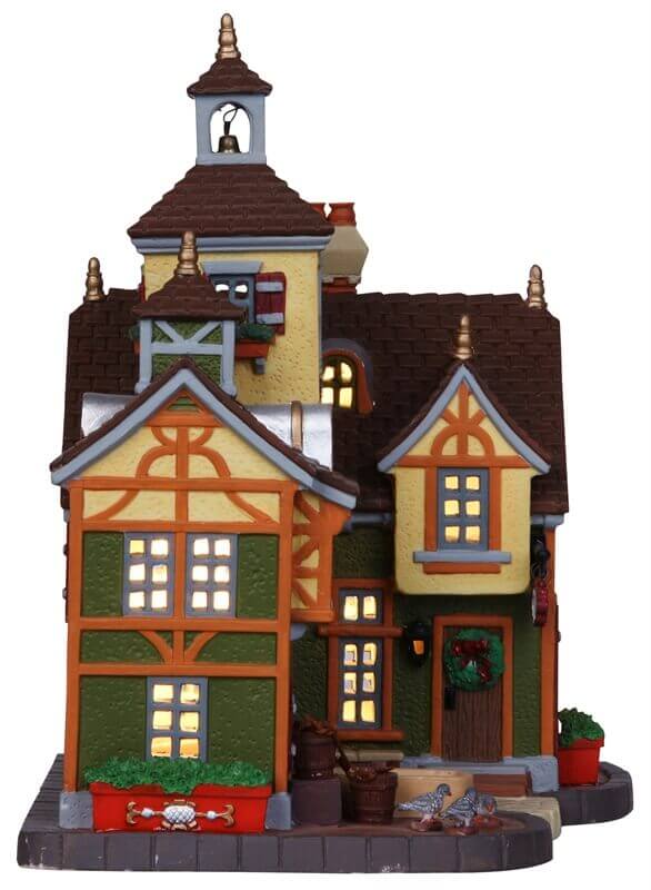 lemax-ye-olde-town-hall-mairie-lumineuse-de-village-miniature image 2