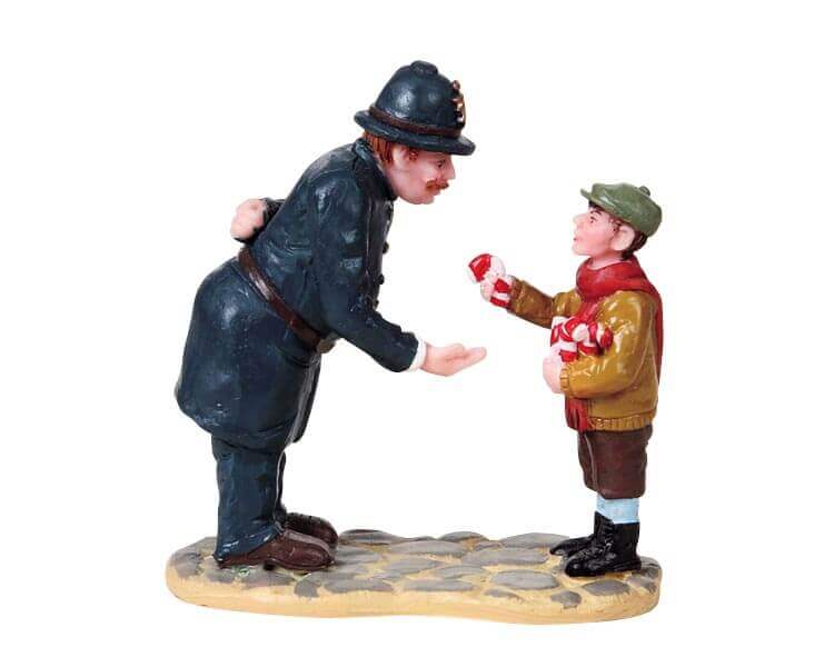 lemax-candy-cane-copper-figurine-village-de-no-l-miniature image 1