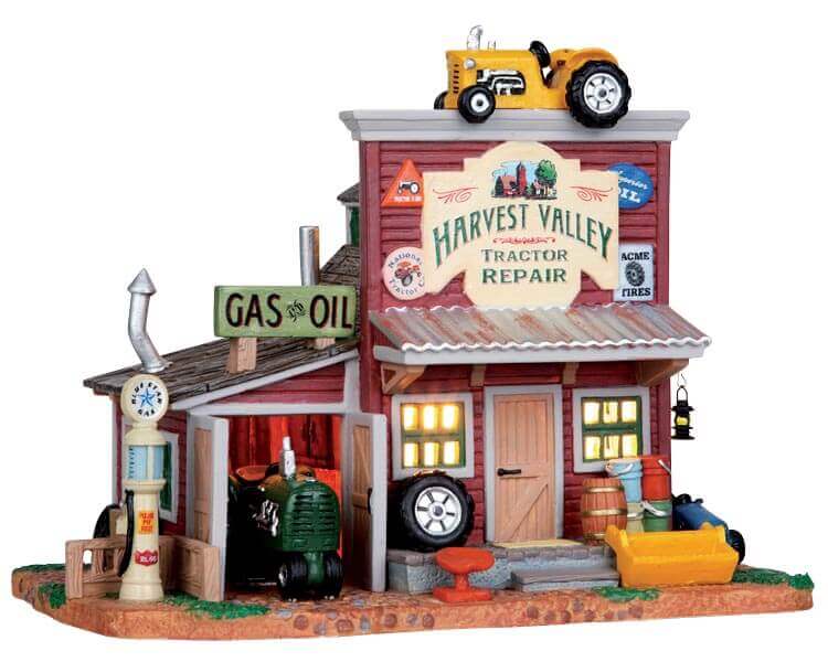 lemax-harvest-valley-tractor-repair-b-timent-village-de-no-l image 1