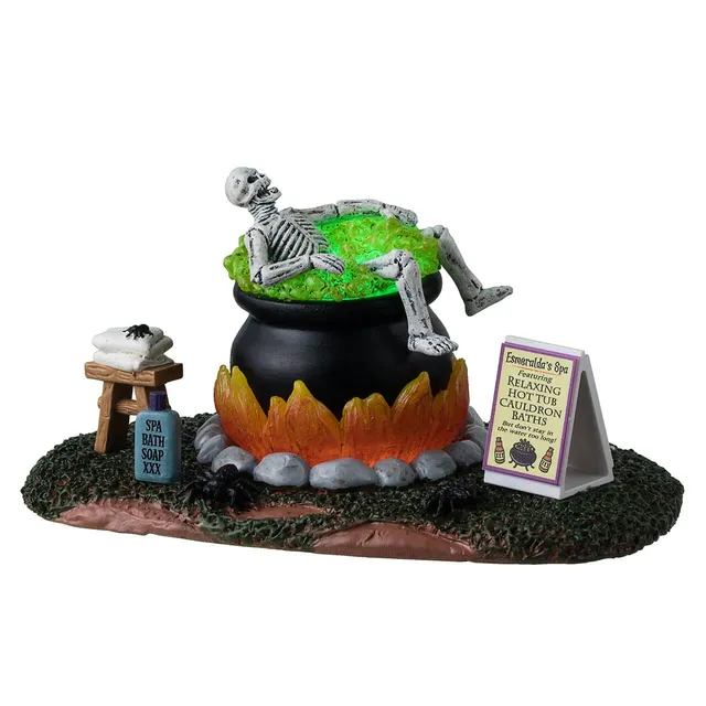 lemax-nothing-like-a-hot-bath-figurine-spa-de-sorci-re-spooky-town image 1
