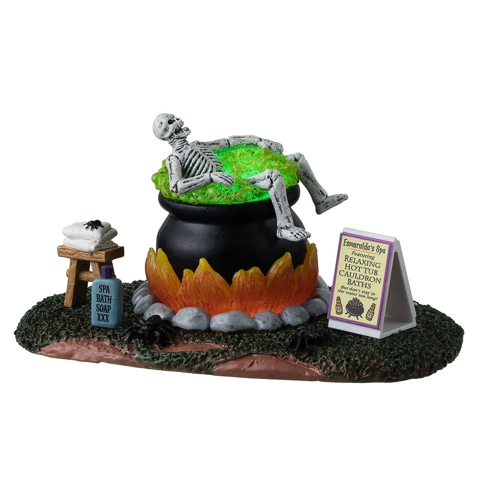 lemax-nothing-like-a-hot-bath-figurine-spa-de-sorci-re-spooky-town image 1
