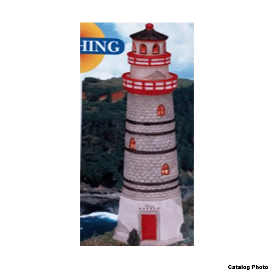 lemax-misty-harbor-lighthouse-phare-miniature-de-port image 1