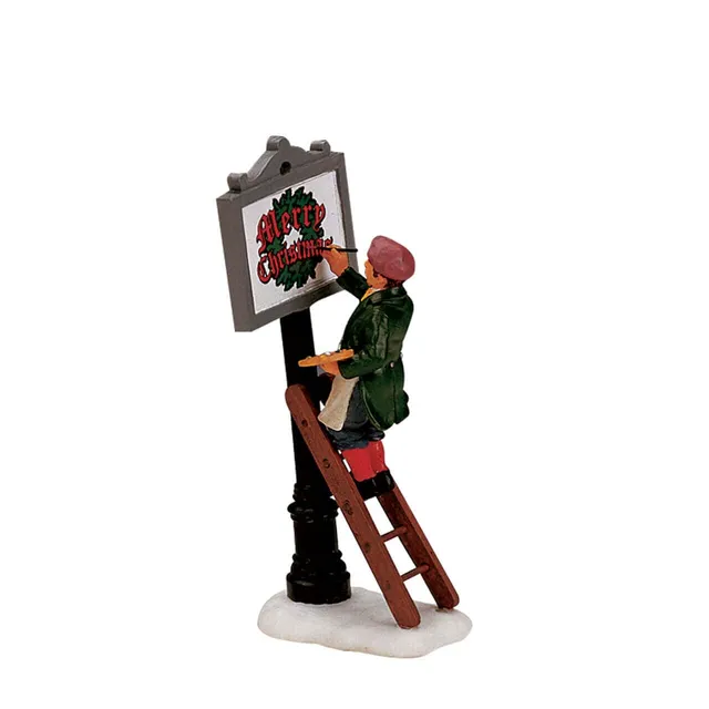 lemax-sign-painter-figurine-peintre-caddington-village image 1