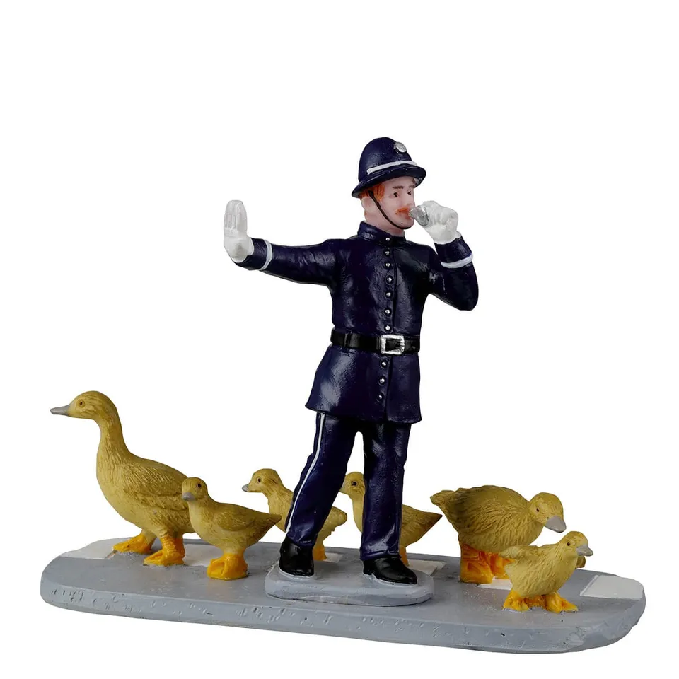 lemax-safe-crossings-sc-ne-policier-et-canards-miniature-caddington image 1