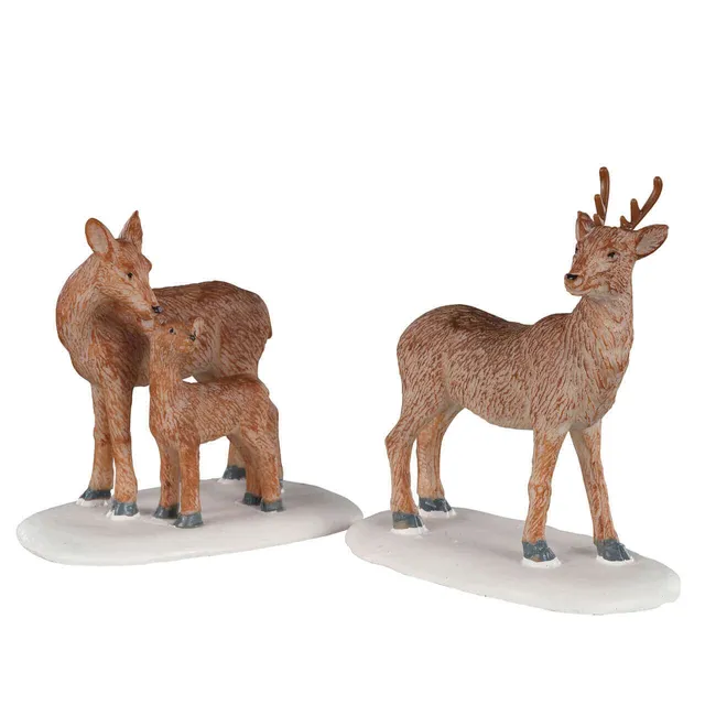 lemax-deer-family-famille-de-cerfs-de-no-l-miniature image 1
